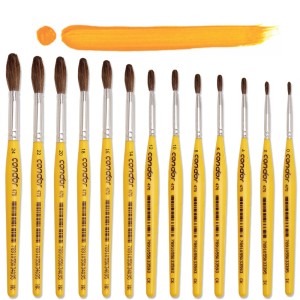 PINCEL ESCOLAR FORMATO REDONDO TAMANHOS